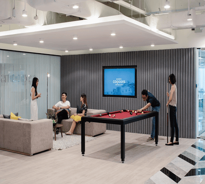 Glass private office in Singapore