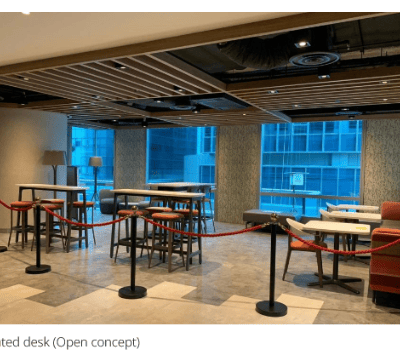 Dedicated desk & co-working space at Capital Tower